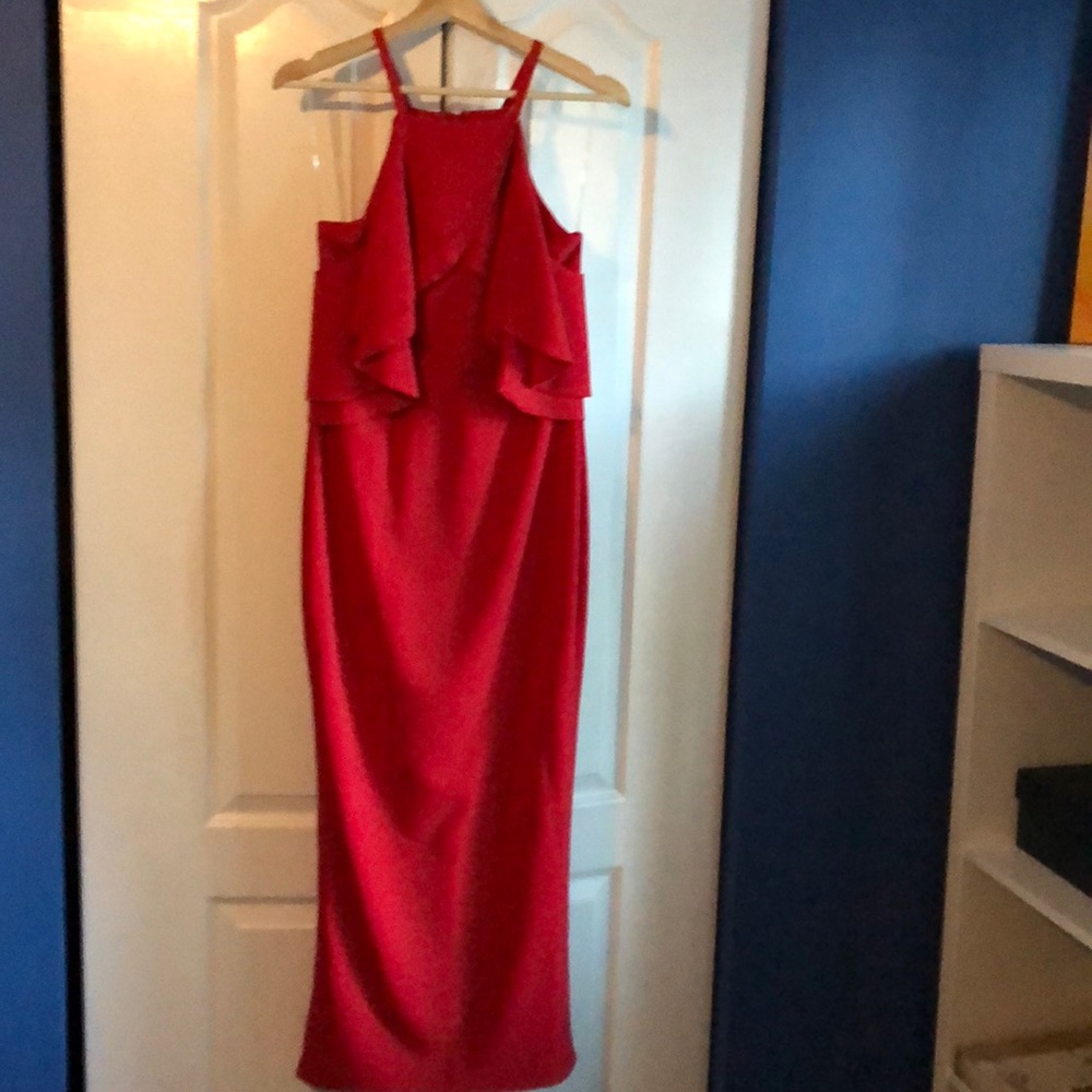 Red gown